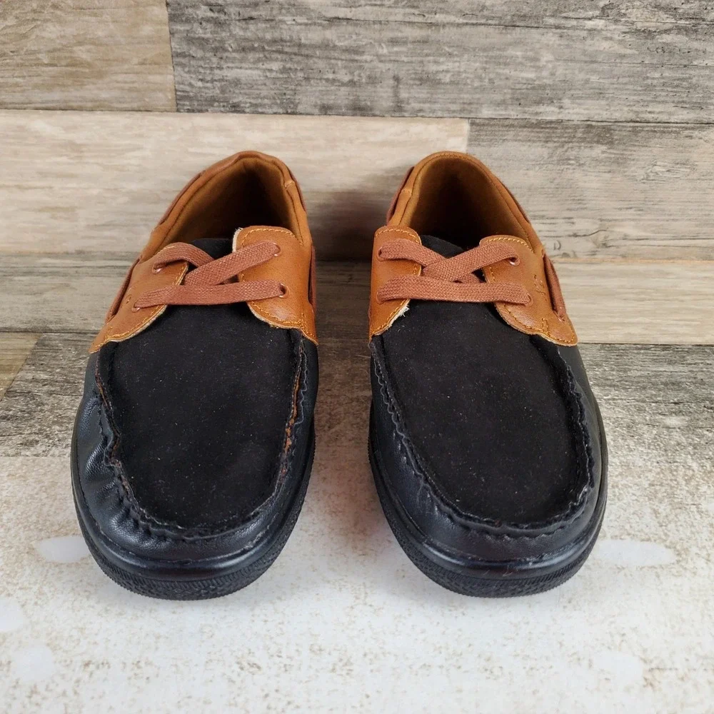 Kenneth Cole New York Center Cornell Boys Casual Shoes Sz 3 Black Multi Lace Up